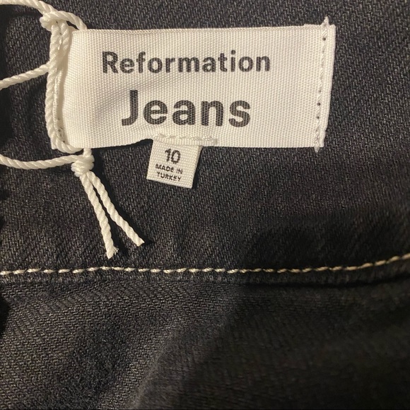 Reformation Black Denim Sleeveless Minidress NWT - Picture 13 of 16